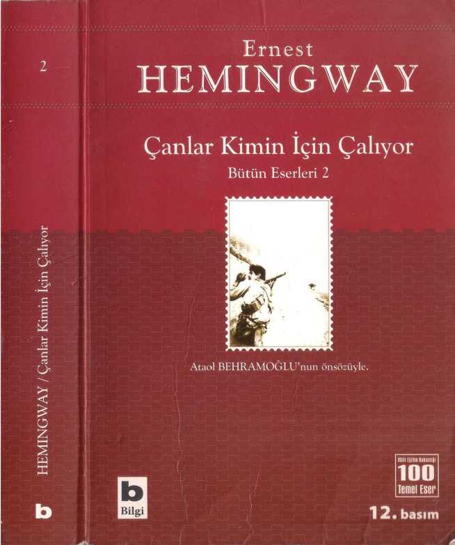 Çanlar Kimin İçin Çalıyor  - Ernest Hemingway 