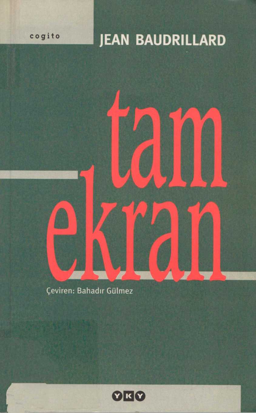 Tam Ekran - Jean Baudrillard 