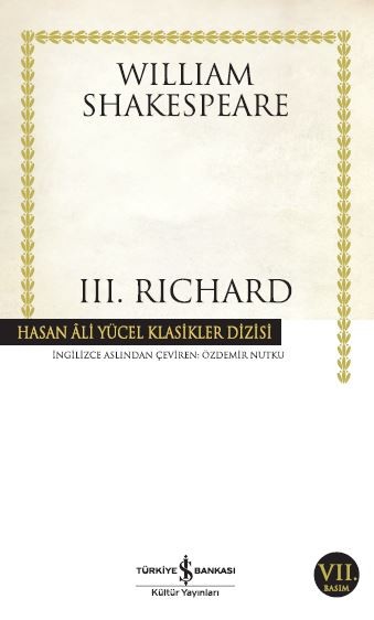 III. Richard  - İş Bankası Kültür Yayınları 