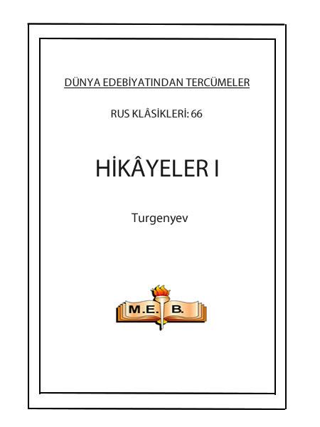 Hikayeler I - İvan Turgenyev 