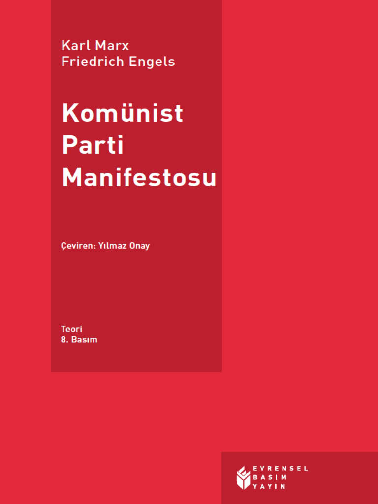 Komünist Parti Manifestosu  - Karl Marx 